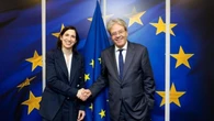 Gentiloni con Schlein per il lancio della campagna Pd verso le Europee