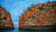 Le cascate orizzontali australiane chiudono ai turisti in rispetto di Woongudd, il serpente mistico