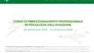 Aviazione civile, un corso per formare gli psicologi dei piloti