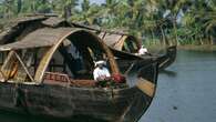 I felpati canali del Kerala in rice-boat