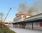 Un important incendie ravage la gare de Vesoul : de gros dégâts mais pas de victimes