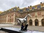 Versailles : le cheval métallique des JO a débarqué au château !