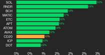 CoinDesk 20 Performance Update: SOL Jumps 3.0% as Index Rallies 