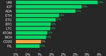 CoinDesk 20 Performance Update: UNI and ICP Lead Gains as Index Climbs 1.1% 