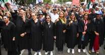 Trabajadores protestan contra la reforma judicial en el Senado: ‘Cambios deben ser en policías y fiscalías’