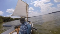 Man builds 12-foot-long sailboat with materials from hardware store