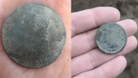 Rare 19th-century coins found after fire at historic tavern