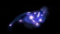 Early galaxy looked like lumpy ‘cosmic grapes’