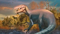 2,000-pound megaraptor died while snacking on a crocodile