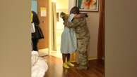 Army captain surprises pregnant wife in hospital