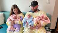 Mississippi parents share 1st photos with their 'miracle' quintuplets togetherThe Ladner quintuplets were born in February at 28 weeks and 1 day gestation.4/13/2023 02:54:21 EDT