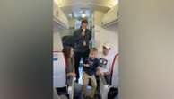 Boy fighting cancer gets surprise on flight