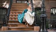 SJP seen in Carrie's iconic wedding dress