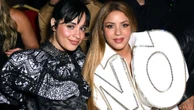 Shakira wears 'No' dress at Paris fashion show