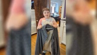 9-year-old goes viral for sewing shirt for dad