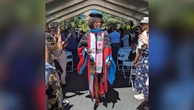 Woman earns Ph.D., surprised with gift registry