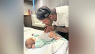 David Beckham meets Marc Anthony's newborn baby
