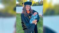 Mom gives birth, walks at graduation 1 day later