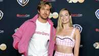 Margot Robbie and Ryan Gosling show off matching pink Barbiecore looks at CinemaConThe 