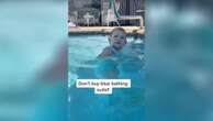 Mom warns parents not to buy blue swimsuits