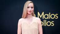 Jennifer Lawrence steps out in nude look for 'No Hard Feelings' premiere in SpainThe 32-year-old actress wore a tea-length dress to the premiere on June 14.6/15/2023 05:05:45 EDT