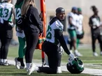 Rider training camp: Tevaughn Campbell, back from NFL, and still a real beauty