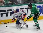 Oilers' Corey Perry emotional in handshake line with Dallas Stars