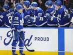 Maple Leafs pile it on early, hold off Hurricanes for victory