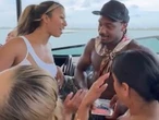 Patriots internally handling video of Stefon Diggs with bag of pink crystals on a boat