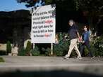 Lululemon co-founder posts third large sign criticizing NDP ahead of B.C. election