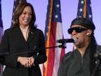 Harris urges Black churchgoers in Georgia to head out to vote and gets an assist from Stevie Wonder