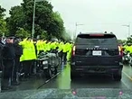 Const. Marc Pinizzotto saluted during procession to Thornhill funeral home