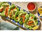 These carrot lettuce wraps are bursting with texture, colour and crunch