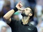 Novak Djokovic does a ’KPop Demon Hunters’ dance at the U.S. Open