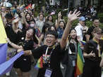 Thousands gather for colourful celebration at Taiwan Pride parade