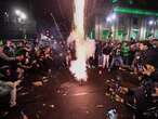 Eagles fans cause chaos in streets of Philadelphia, burning Kermit puppet and knocking over traffic lights