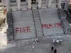 Pro-Palestinian graffiti at University of Ottawa ripped over spelling