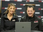 Tony Stewart jokes about sleeping on the couch if he wins drag race against wife Leah Pruett
