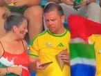 What were the viral FIFA World Cup couple arguing about during South Africa match?