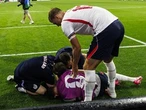WATCH: England star suffers 'serious' injury celebrating FIFA World Cup win over Mexico