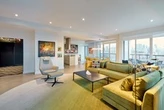 A penthouse design that celebrates colour and contrast