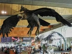 A giant sculpture of Gandalf riding an eagle departs Wellington airport for good