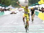 Slovenian rider Tadej Pogacar wins the Tour de France for the fourth time