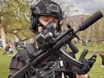 WARMINGTON: While it may have looked like an armed terrorist, it was just a man doing cosplay