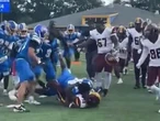 Massive college football brawl caught on video leads to 20 player suspensions