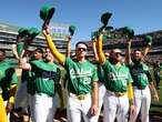 Athletics bid emotional farewell to Oakland Coliseum with win over Rangers