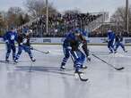 Outdoor skate conjures memories for Maple Leafs' Brendan Shanahan, Craig Berube