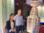 Lord Stanley gets a kick how his family trophy is knocked about by NHL champs