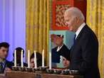 Biden calls ’surge’ in anti-Semitism ’sickening’ during White House Hanukkah reception