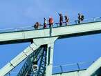 Montreal climate protesters charged after climbing Jacques Cartier Bridge